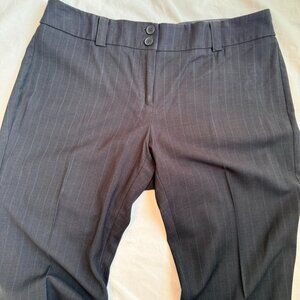 NY&Co Stretch Dress Pants – Petite 8 – Dark Gray Pinstripe